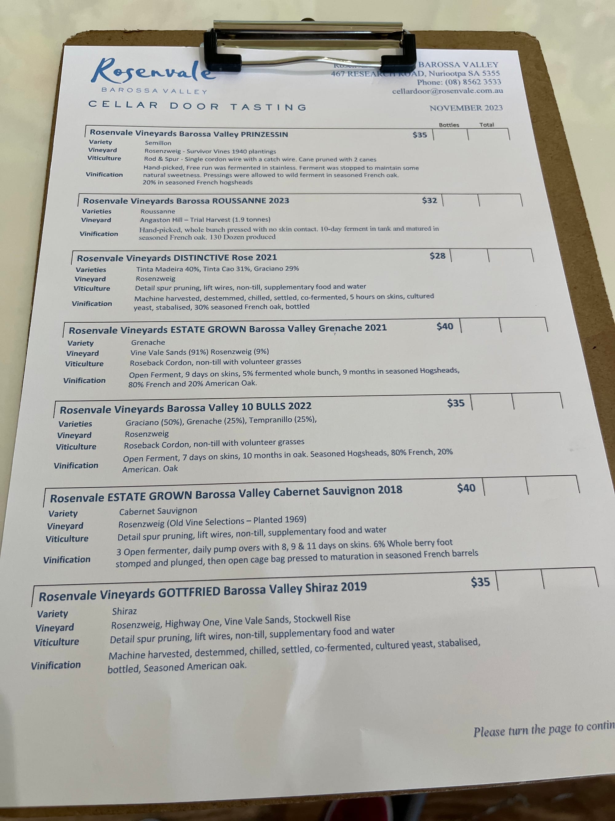 Rose vale Winery, Barossa Valley, South Australia