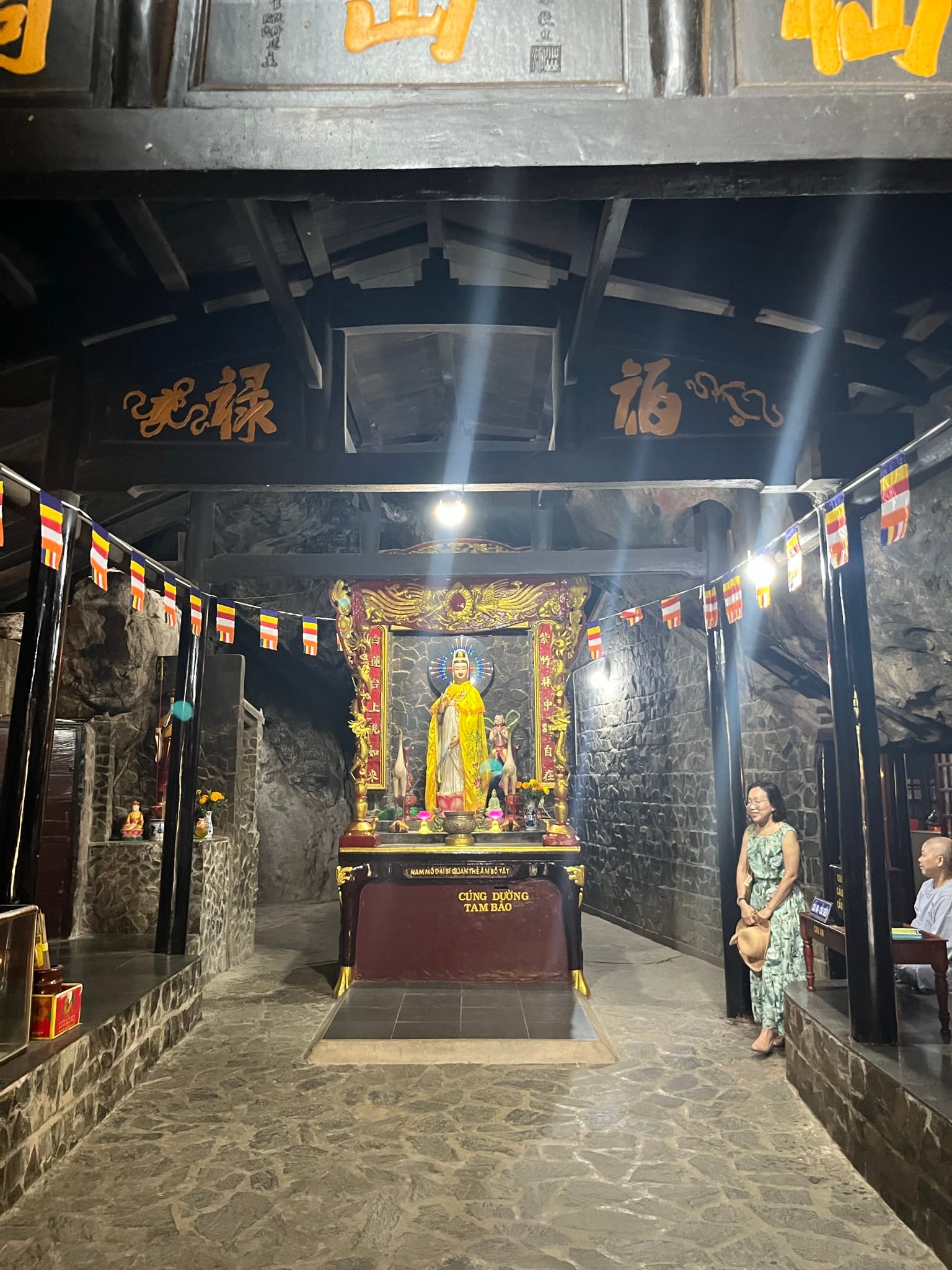 Inside the temple, ha tien